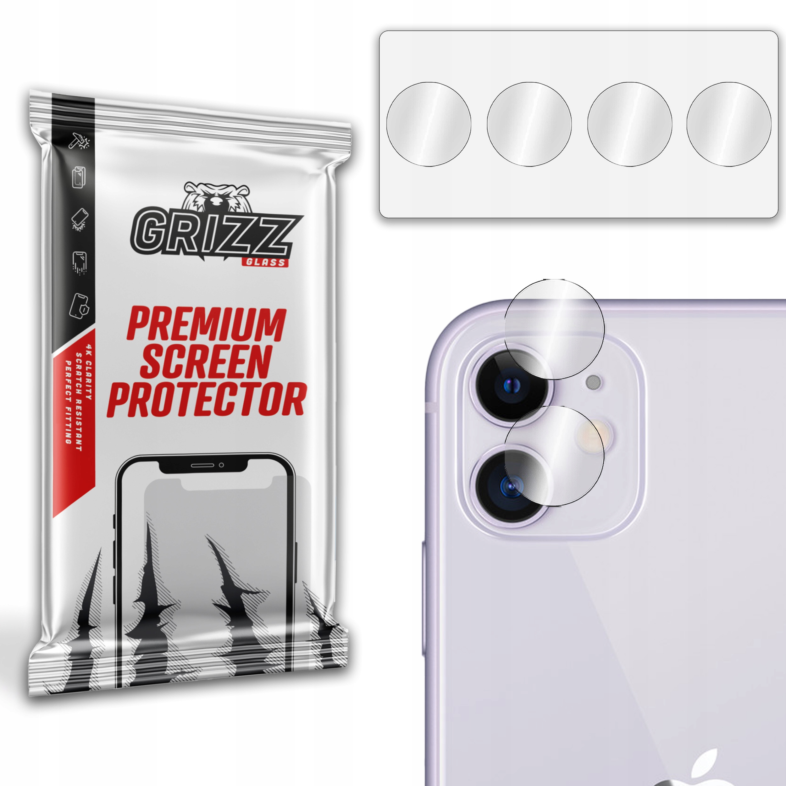 

2x Szkło hybrydowe na aparat do Apple iPhone 11