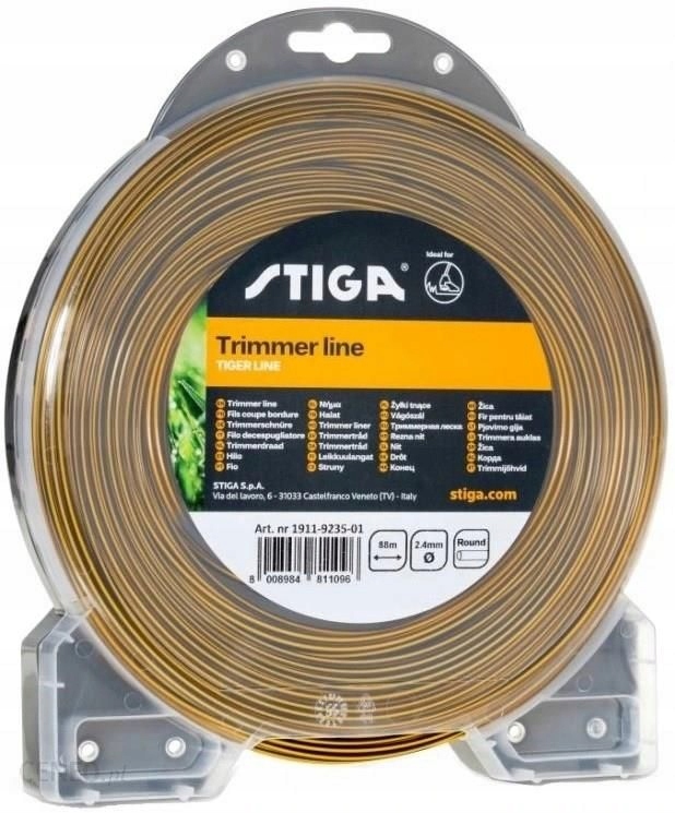 

Żyłka Tnąca Stiga Tiger Okrągła 2,4X88M Wzmocniona