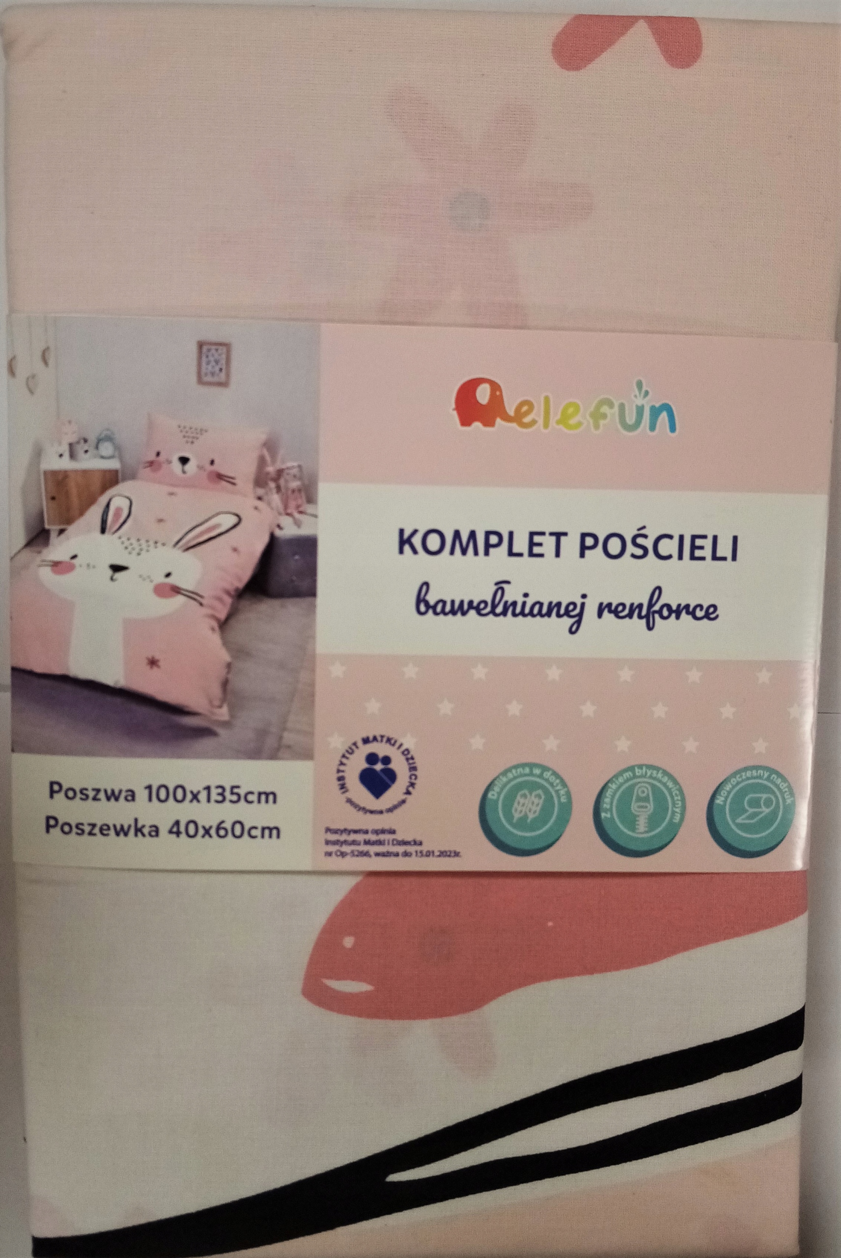 

Pościel niemowlęca Króliczek 100% bawełna 100x135