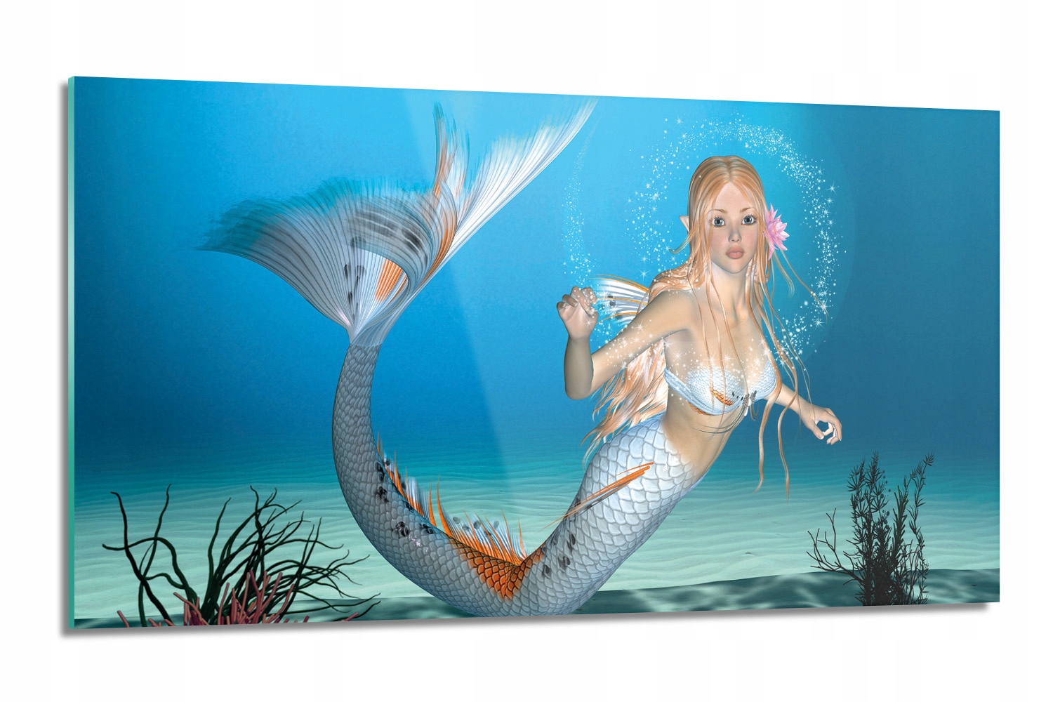 dekor Syrena more voda moderný 120x60 nástenný