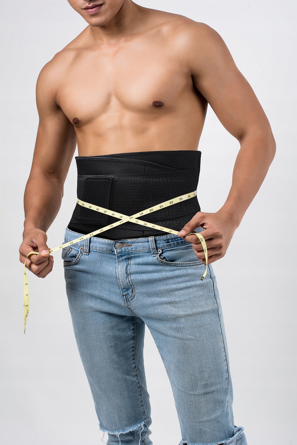 Pas Neoprenowy Wyszczuplający Odchudzający na Brzuch do Ćwiczeń Fitness XXL Model 15737