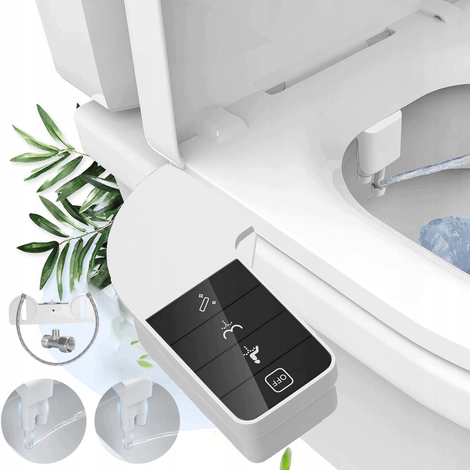 Sada Na Bidet, Bidetový Nástavec, Postřikovač Na Záchod, 2 Nastavitelné Trysky