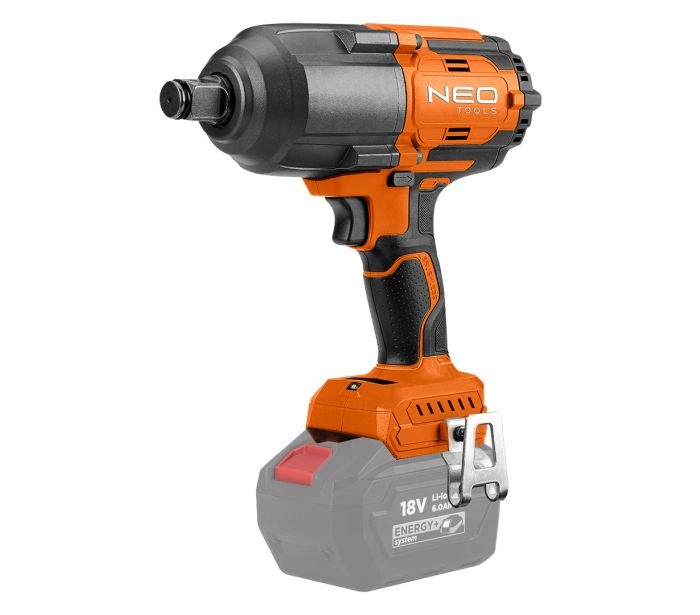 KLUCZ UDAROWY BEZSZCZOTKOWY 1/2" 1100NM AKUMULATOROWY ENERGY+ 18V NEO TOOLS