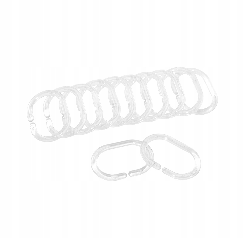 

Uniwersalne Kółka Do Zasłony Prysznicowej 12SZT.