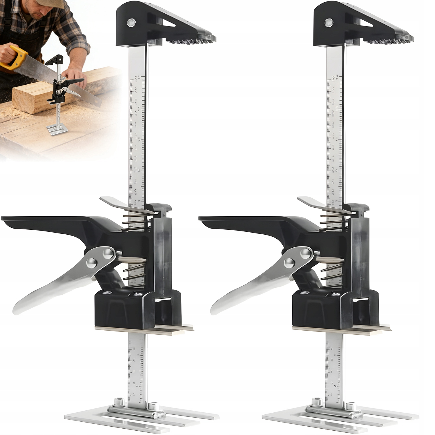 Ruční Zvedák Na Nábytek Dveře Okenních Desek 30 cm Regulace 2KS