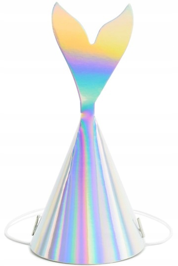 

Czapeczki Syrenka, opalizujące, 18cm