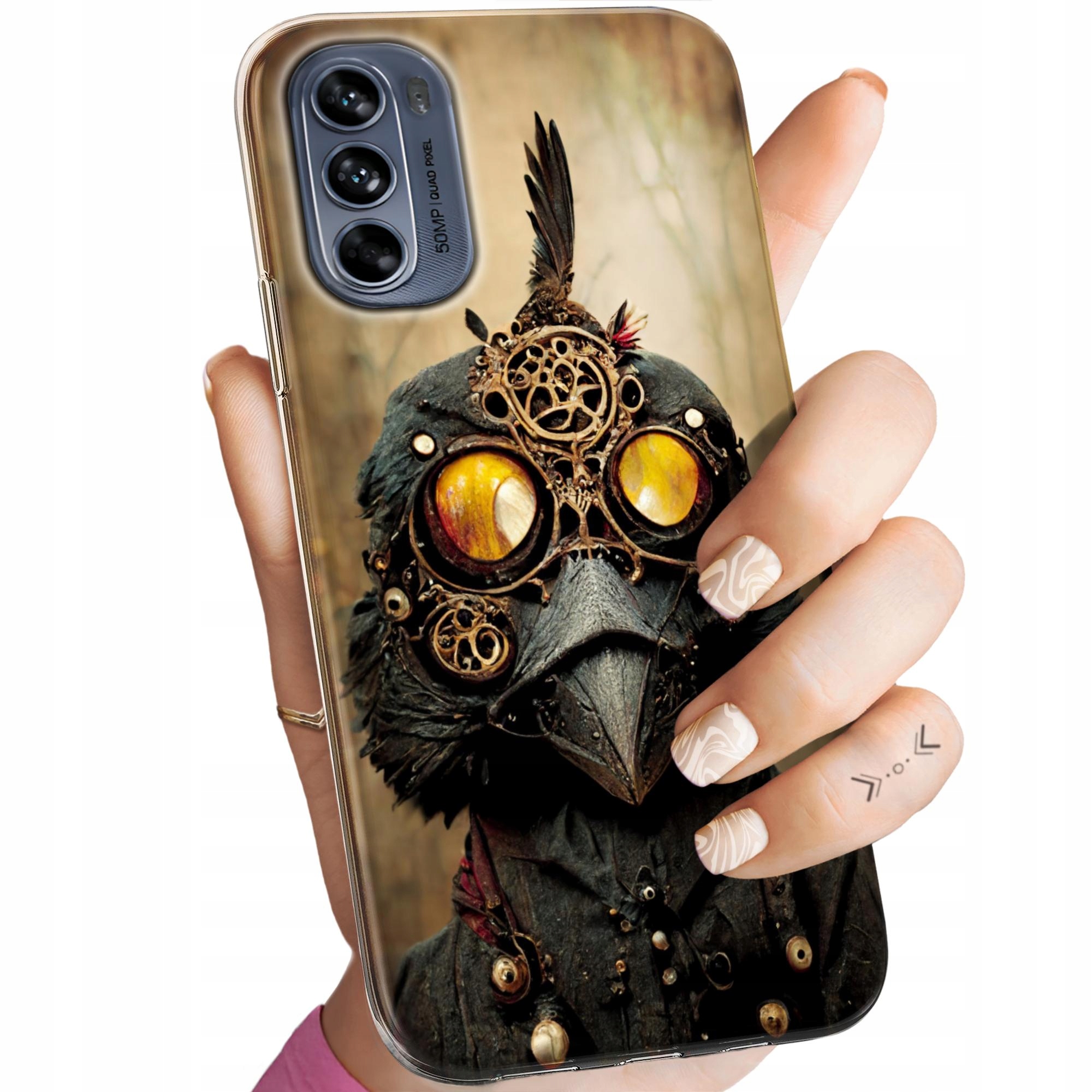 Etui Do Motorola Moto G62 5G Steampunk Maszyny Laboratoria Obudowa