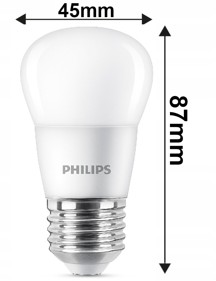 Philips Żarówka LED E27 5W = 40W 470lm 2700K EyeComfort CorePro P45 230V 3x Marka Philips