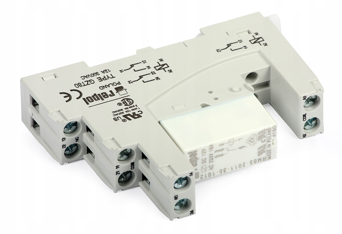 

RM85 Przekaźnik 12A 1P 12V/230V Din Ncno Cewka 12V