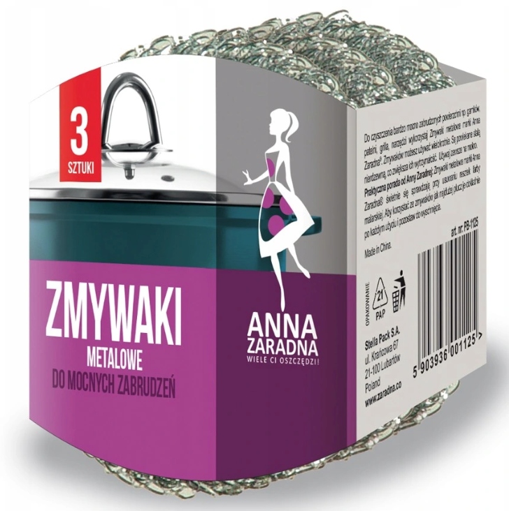 

Az Druciak Metalowy 3szt. Silne Zabrudzenia