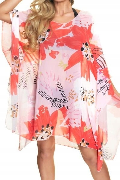 Plážová tunika Irall oranžová [Velikost]