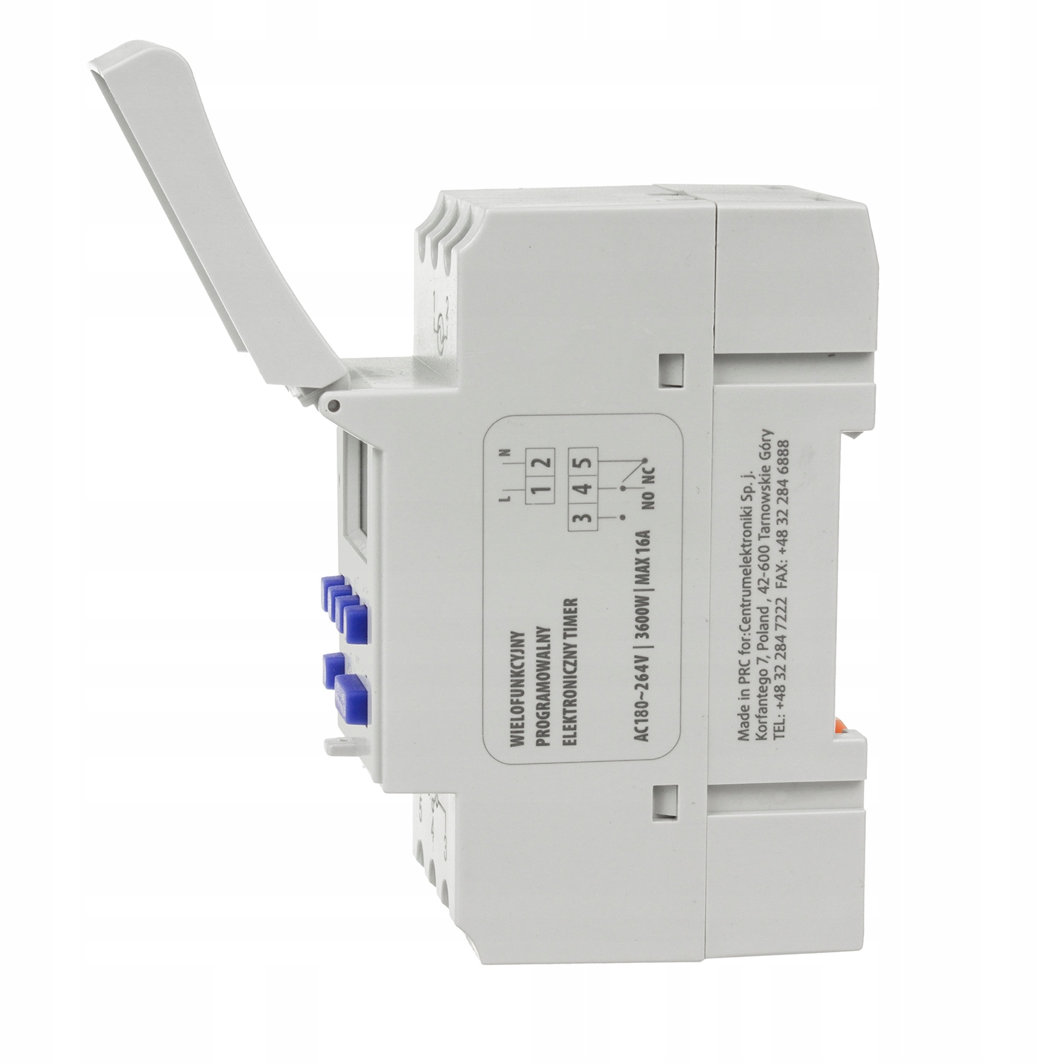 PROGRAMATOR WŁĄCZNIK CZASOWY na SZYNĘ DIN LCD 16A Model GB104