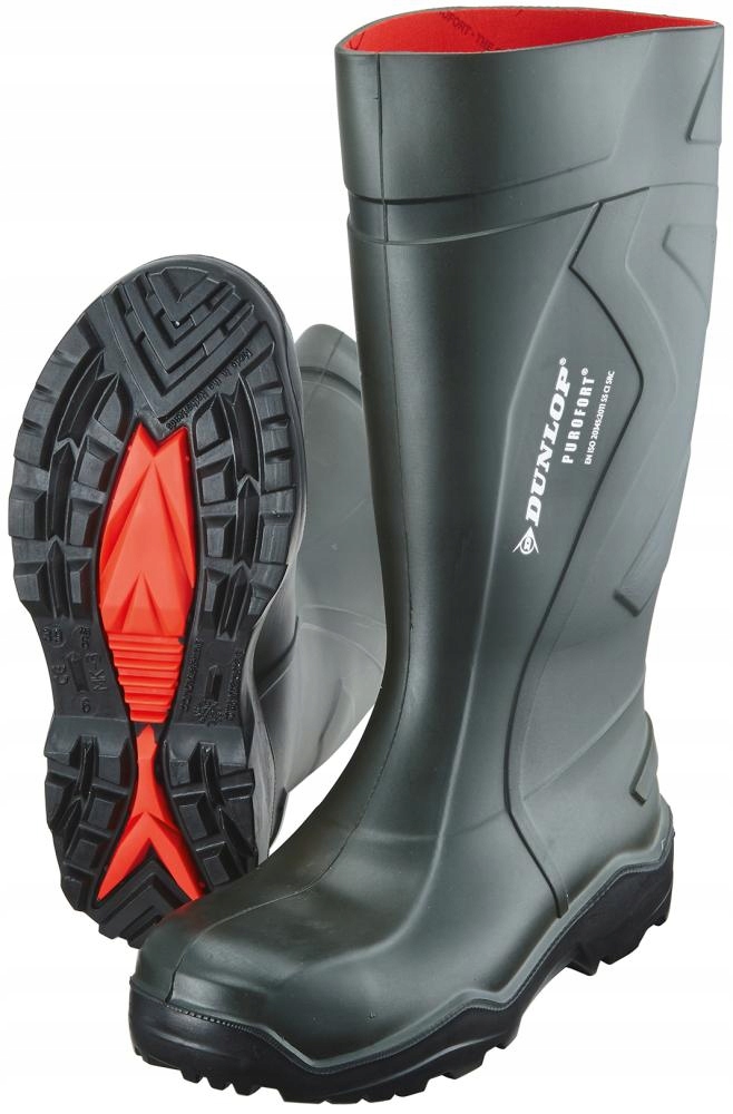 Holínky Dunlop Purofort S5CI Src zelené velikost 41