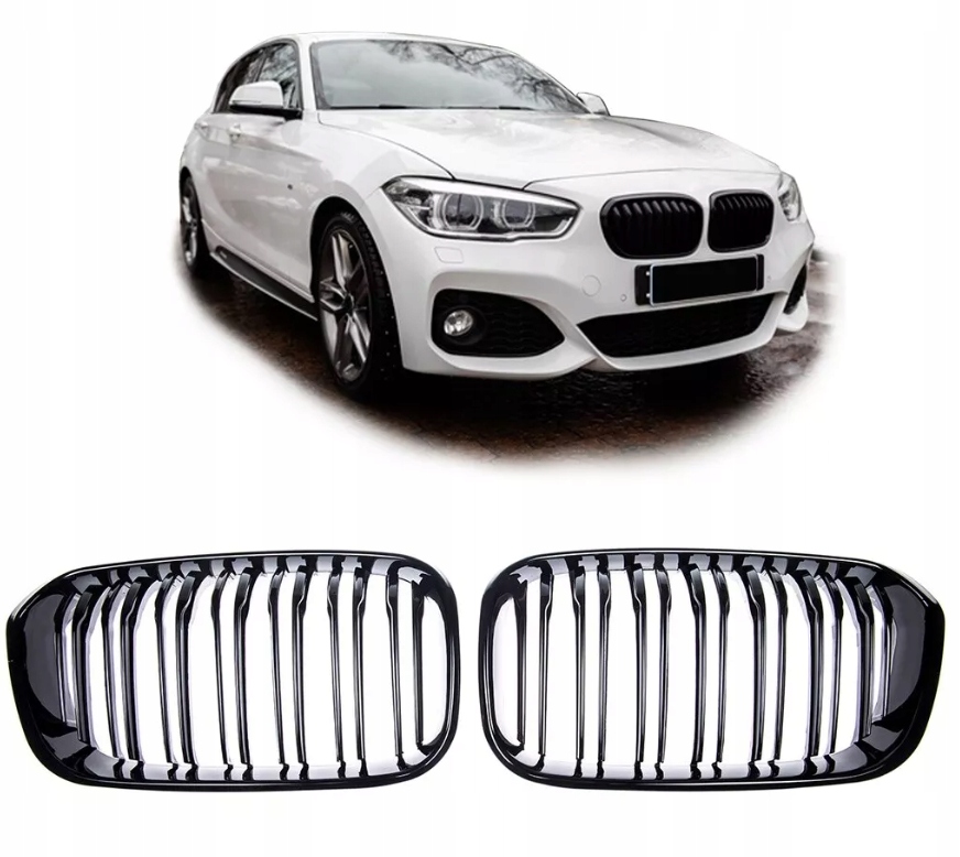 Predná Mriežka Nárazníka predný nárazník atrapa M Look Čierny lesk pre Bmw F20 F21 LCI Lift 2015-2019
