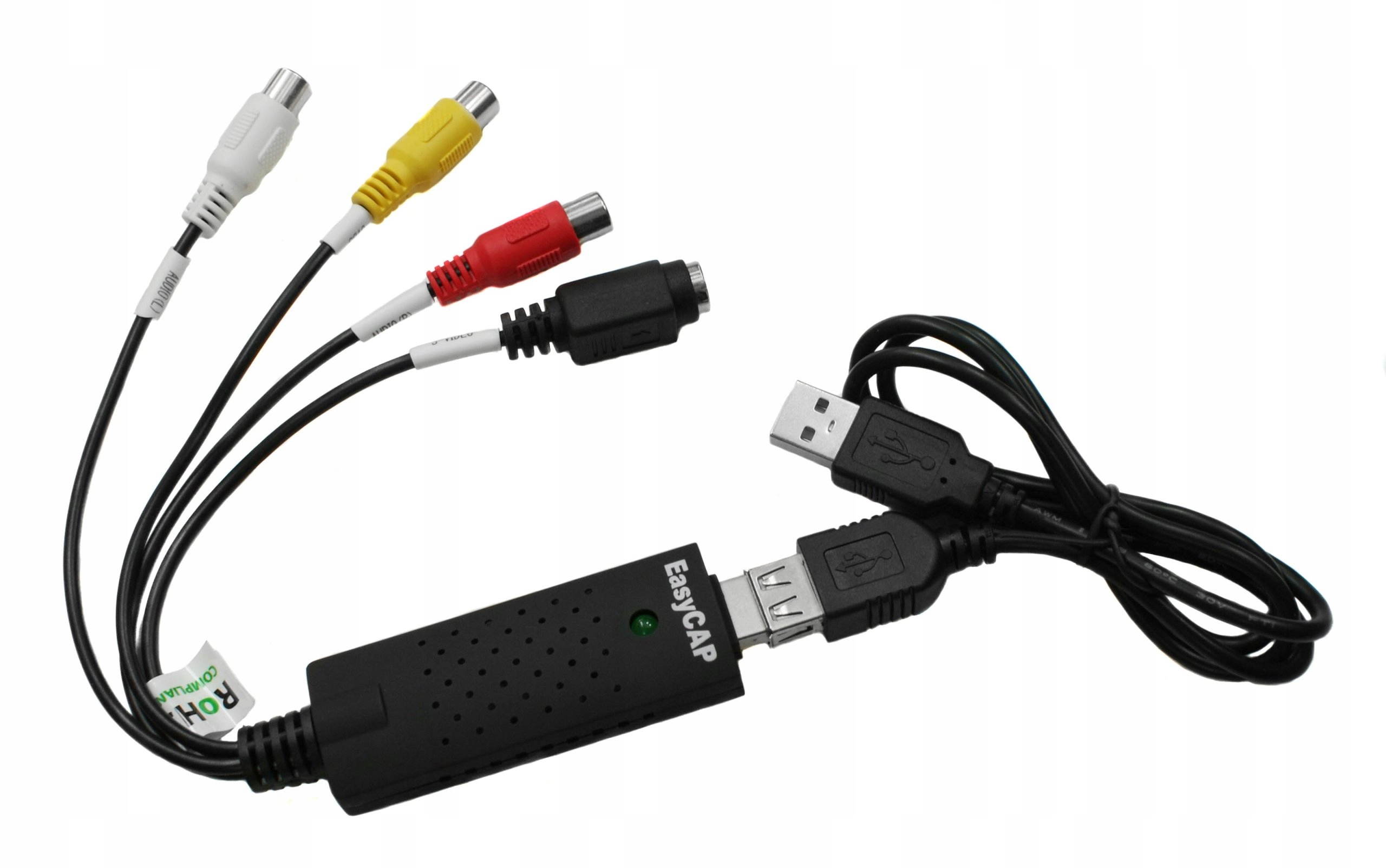 Video GRABBER EasyCap zgrywanie kaset VHS kamer PC WIN 7 8 10 Marka Easy
