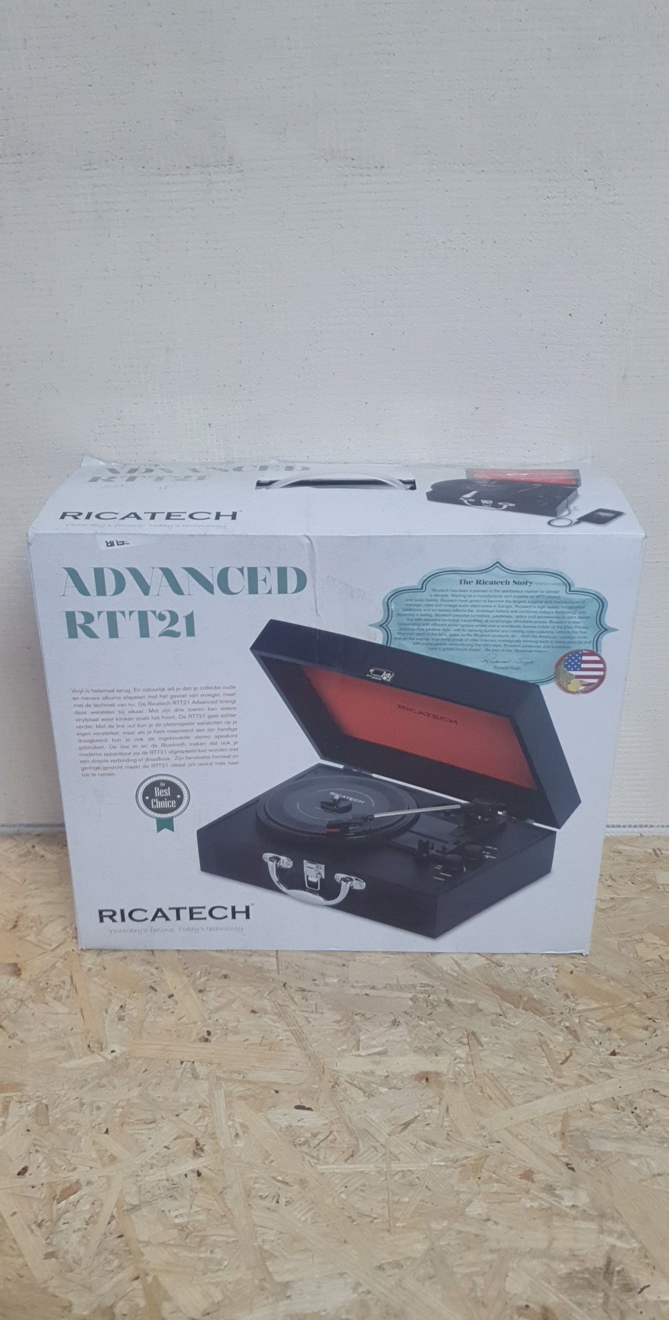 Gramofon Ricatech RTT21 Advanced czarny Marka Ricatech