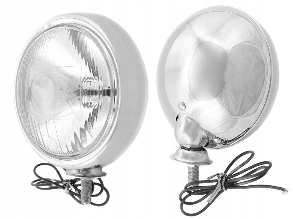 

Reflektory Lightbary Lampy Przód Chrom 4,5 Cala