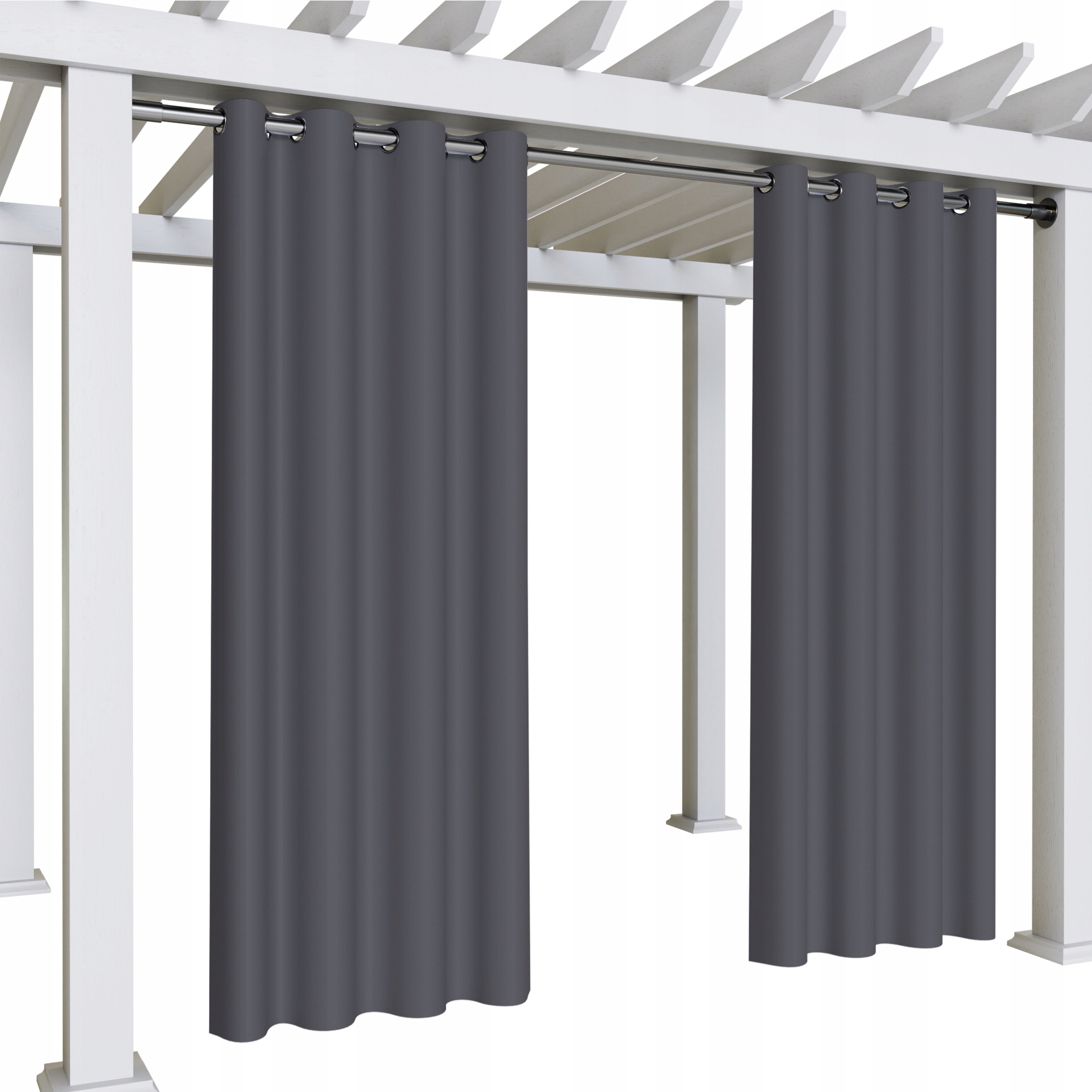 ZASŁONA OGRODOWA 220x155 WODOODPORNA ZASŁONY NA KÓŁKACH NA TARAS DUŻY WYBÓR