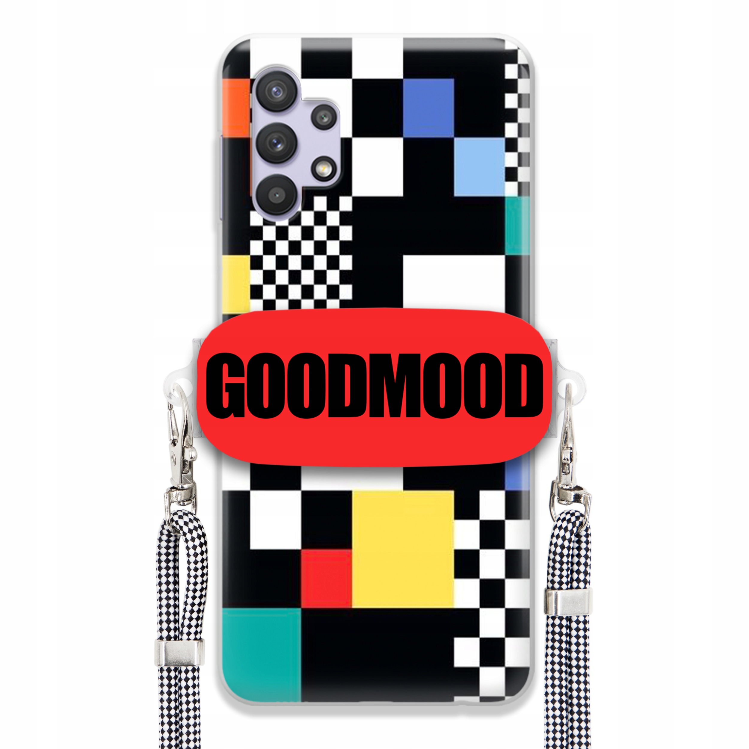 Pouzdro Pro Samsung M32 5G Case Držák Na Vodítko Zebra Telefonu Pixelart MIX Vzorů