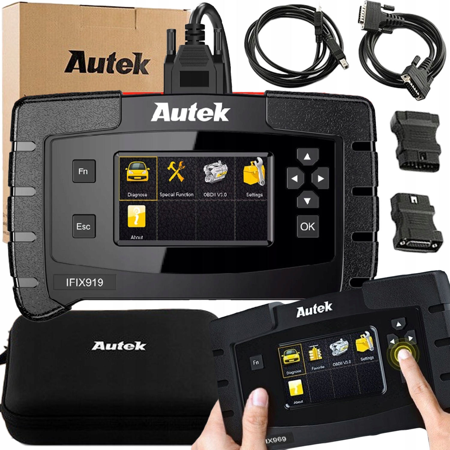 Počítač Tester Skener Diagnostické Rozhraní Autek IFIX969 Jazyk Polský