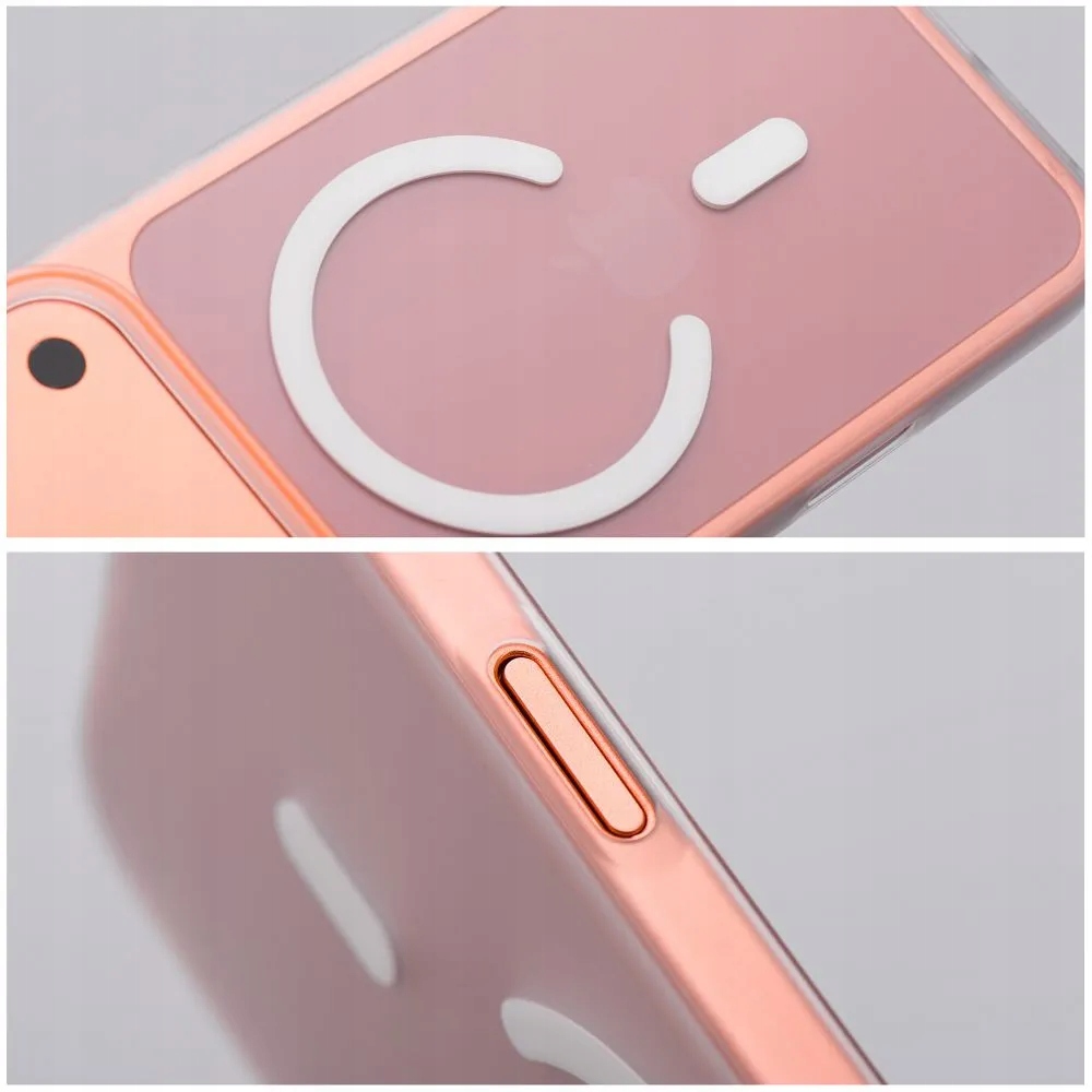 Futerał do Xiaomi Redmi 15 4G 15 5G Go Orange zgodny z MagSafe transparen