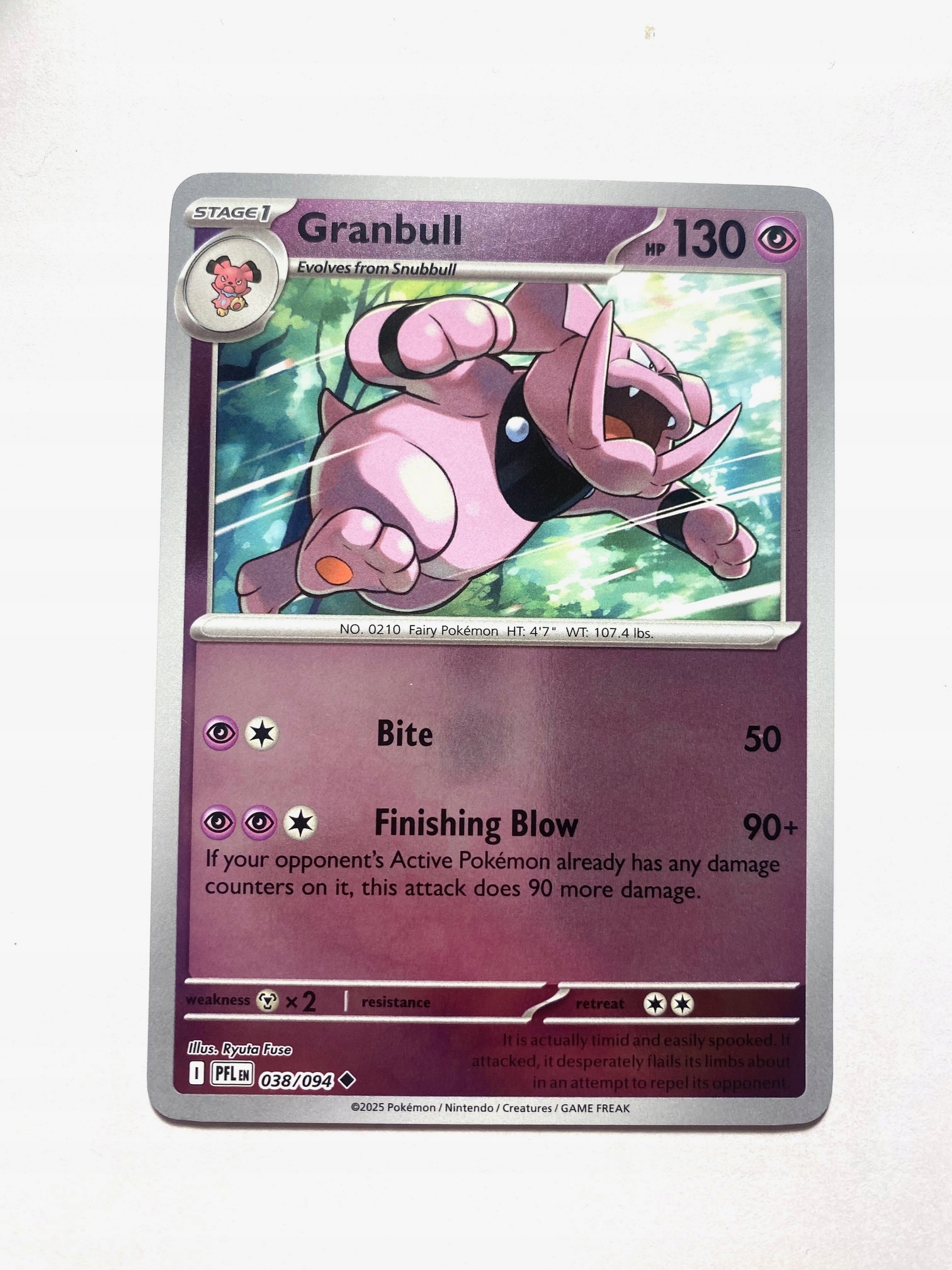Phantasmal Flames Reverse 038/094 Granbull