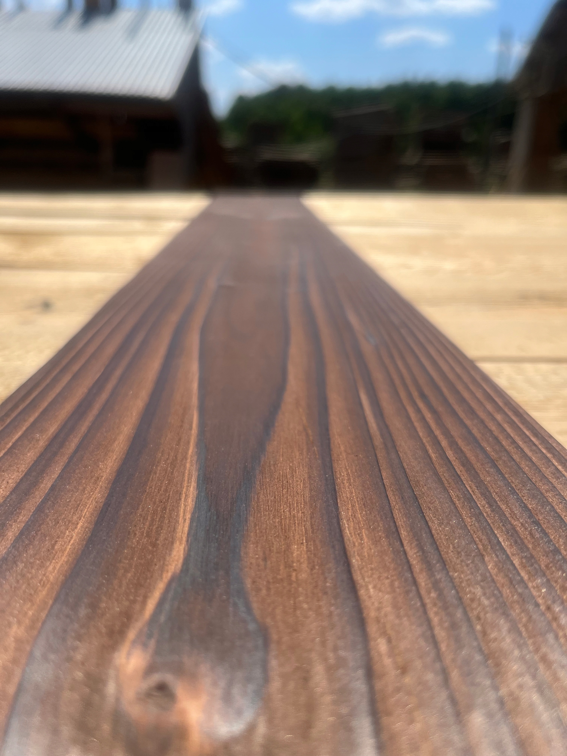 Deska opalana Shou Sugi Ban -świerk skandynawski Grubość 19 mm