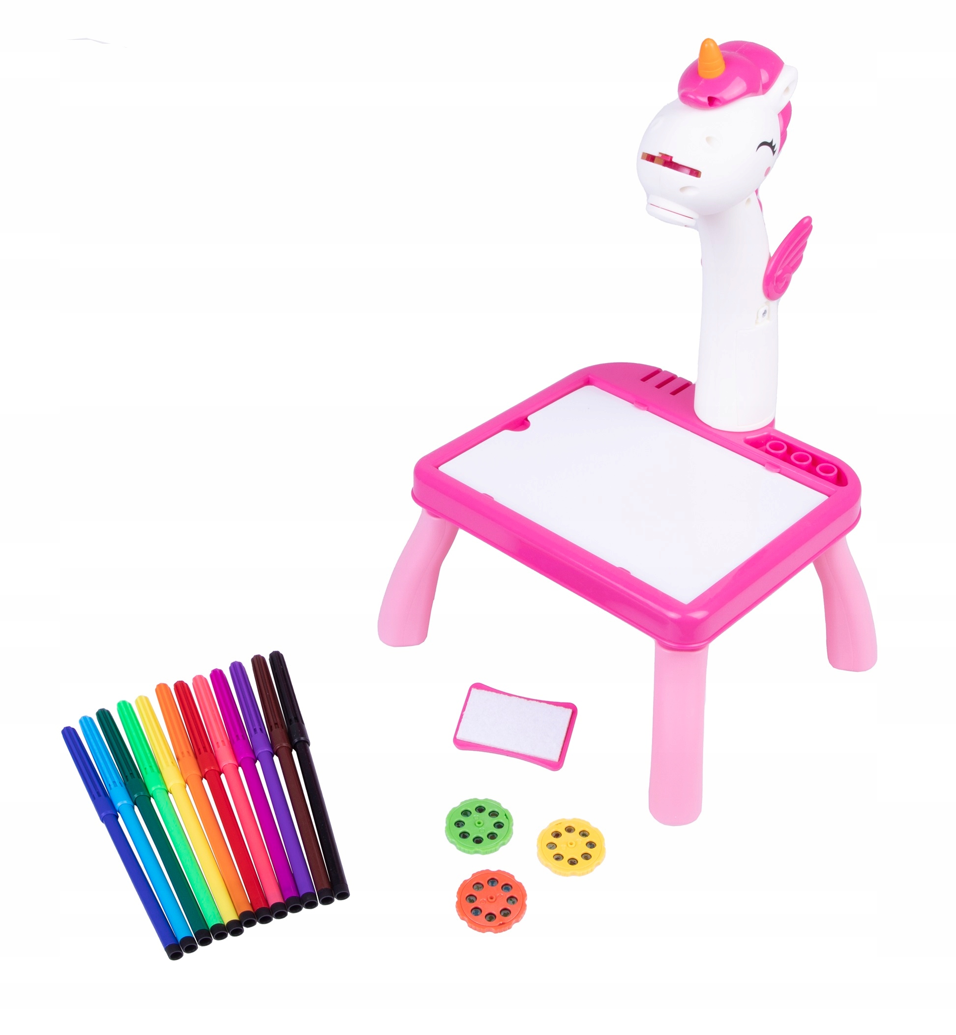 PROJEKTOR RZUTNIK DO RYSOWANIA KREATYWNY STOLIK DLA DZIECI JEDNOROŻEC NOTEC Wiek dziecka 3 lata +