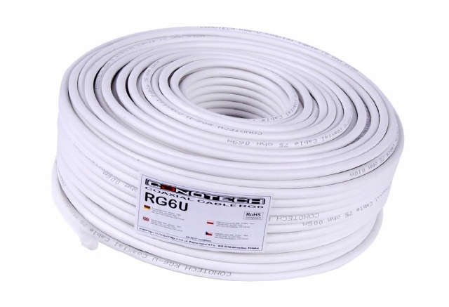 

Kabel antenowy koncentryczny tv satelitarny RG6U