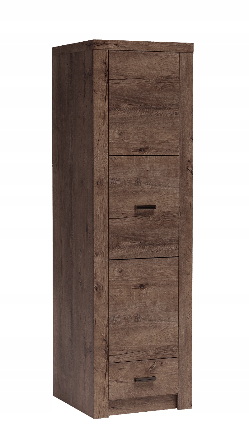 Klasická malá Skříň Velaro 56 cm do obývacího pokoje Ložnice Šuplík Jasan tmavý