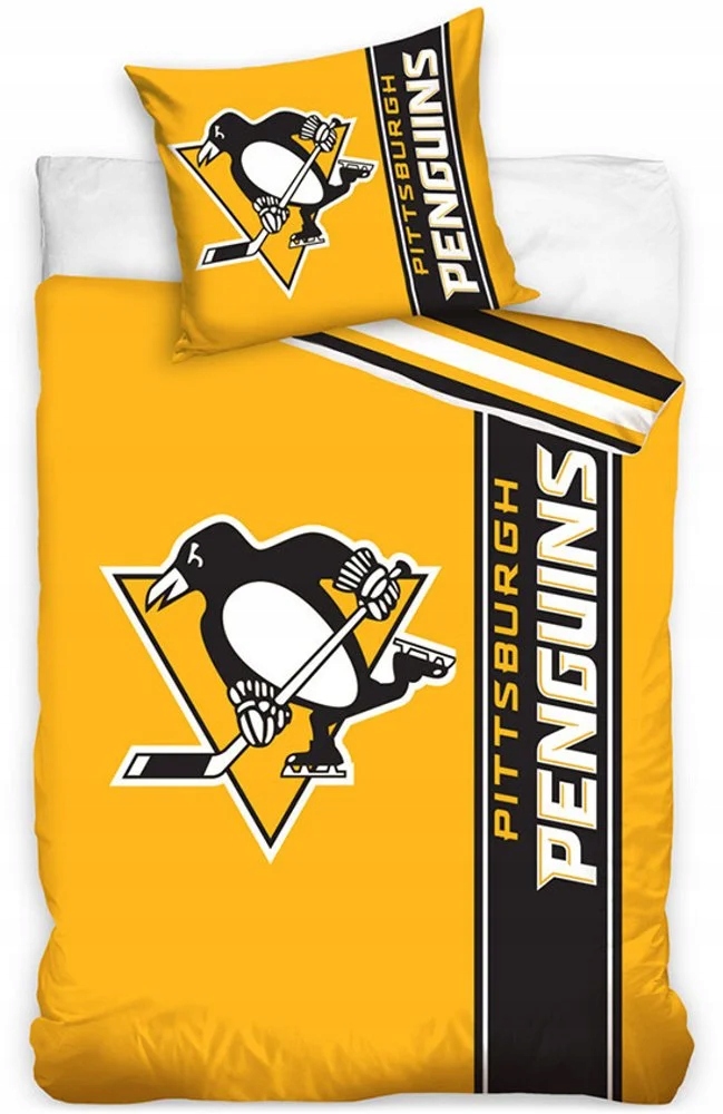Mikroplyšové posteľné obliečky Nhl Pittsburgh Penguins