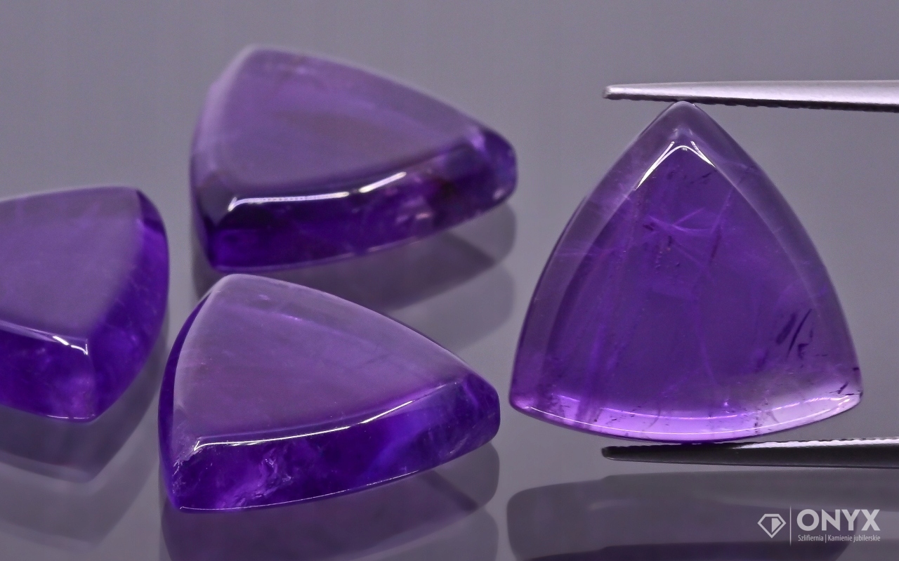 Ametyst mělký trilion 16x16 mm