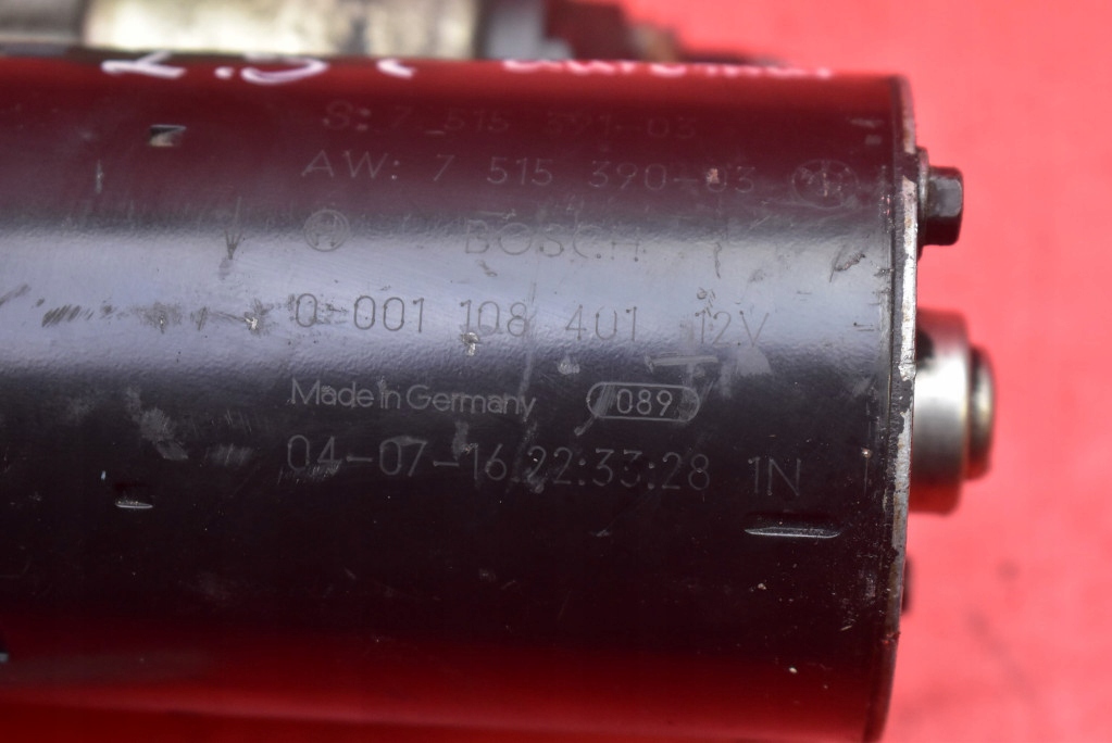 starter test 7515391 0001108401 BMW E60 E61 2.5i 177 KM 03-07