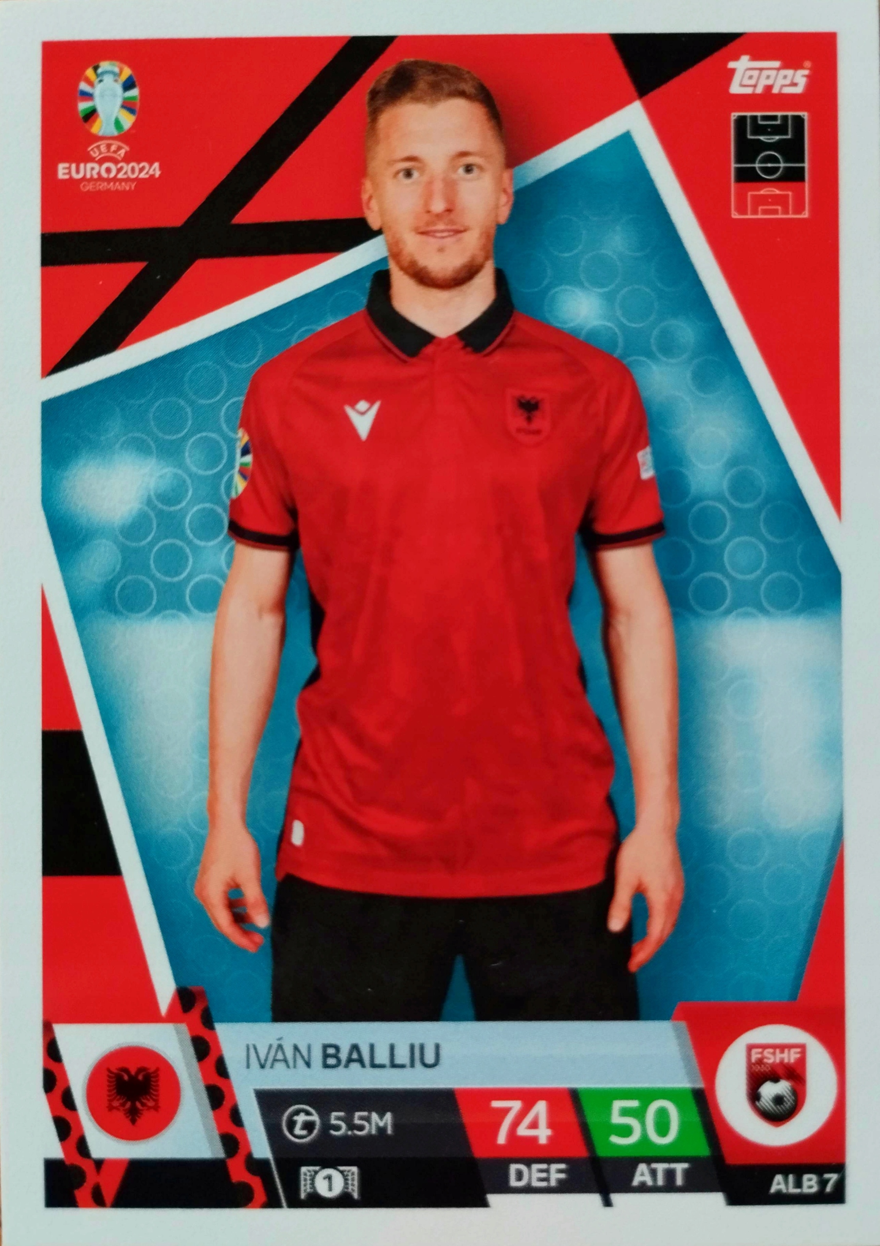 Euro 2024 Topps Match Attax Alb 7 Ivan Balliu Albania