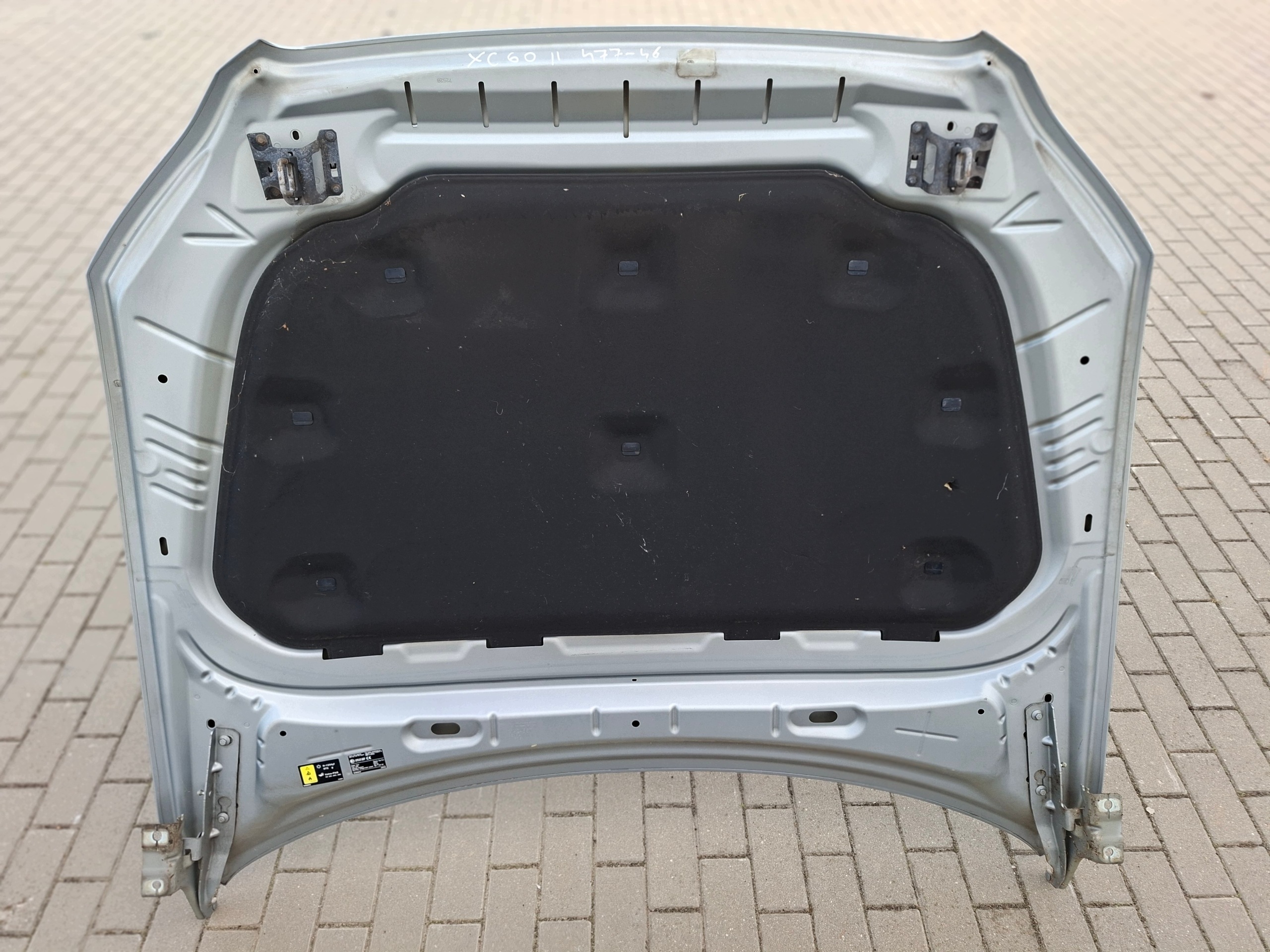 bonnet 31424557 complete hinges soundproofing VOLVO XC60 II 477-46
