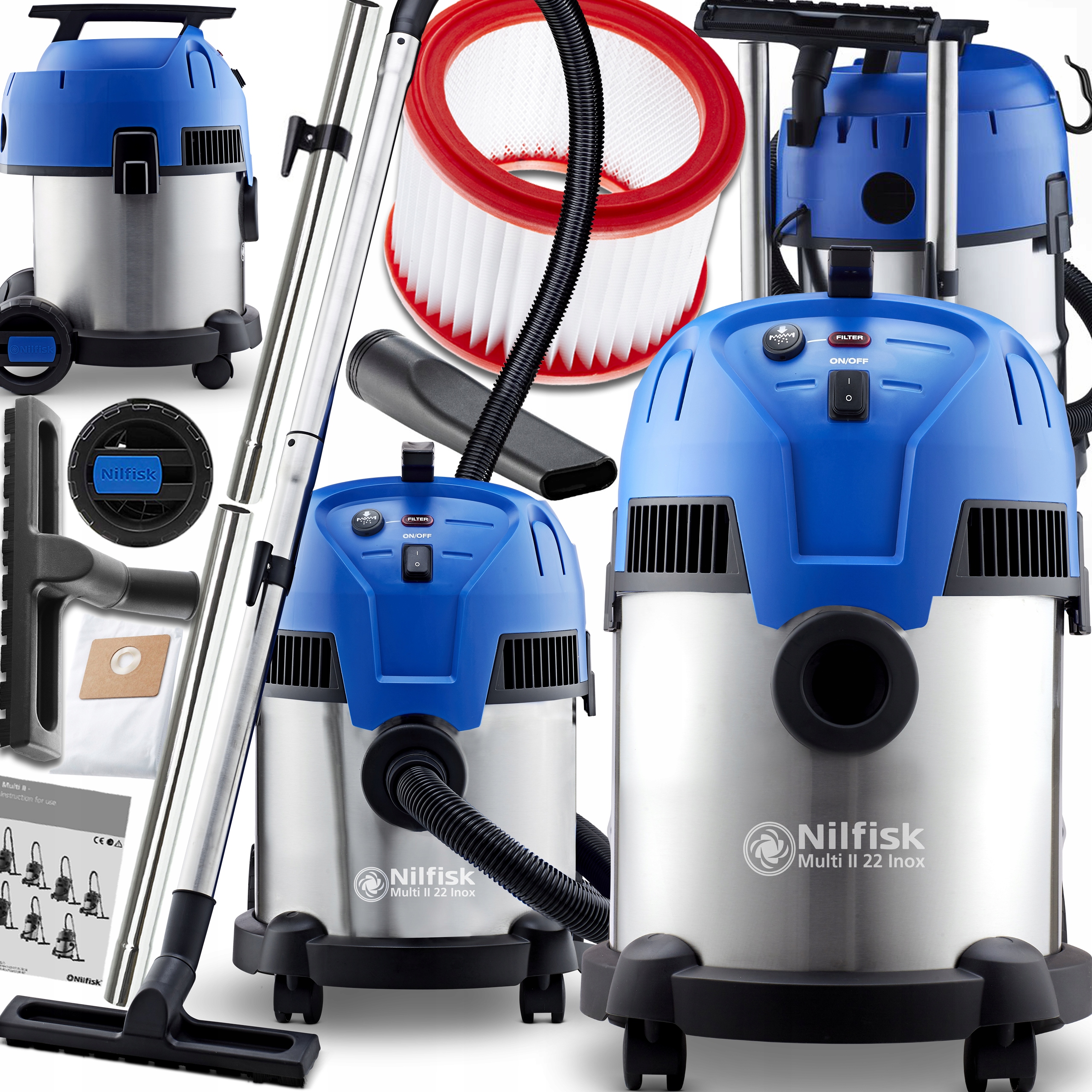 

Odkurzacz Przemysłowy Nilfisk Multi 22 Inox Giga