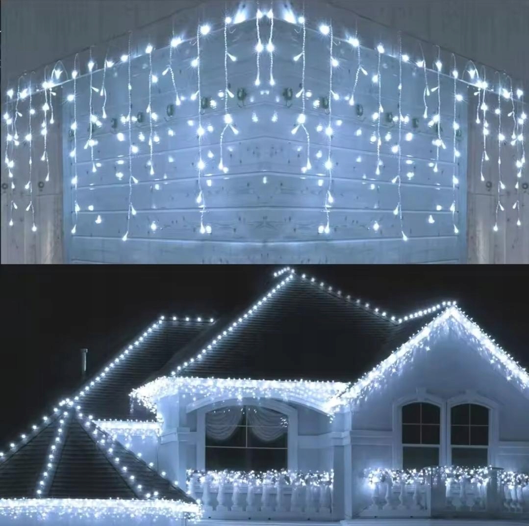 Venkovní rampouchy 500Led 25 m s flesh girlandou