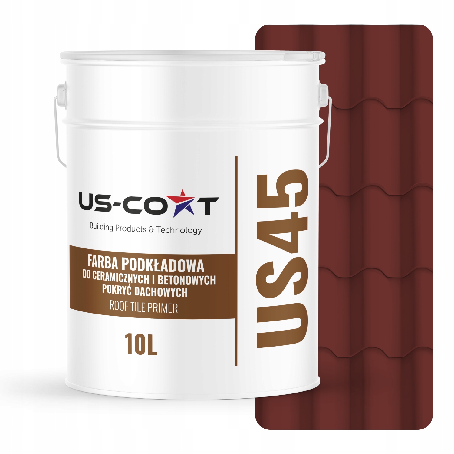 Podkladová Farba Na Strechu Keramická 10L 71m² Odolná Čerešňová Ral 3009 Mat