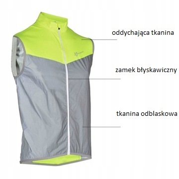ROCKBROS Kamizelka Rowerowa Kamizelka Odblaskowa Oddychająca Kolarska 4XL Rozmiar 4XL