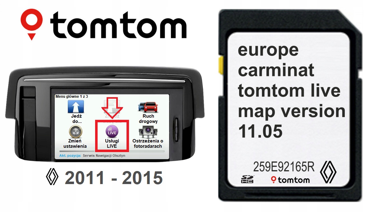 CARMINAT TOMTOM LIVE v11.05 EUROPE 2023 [RENAULT] - Équipement auto