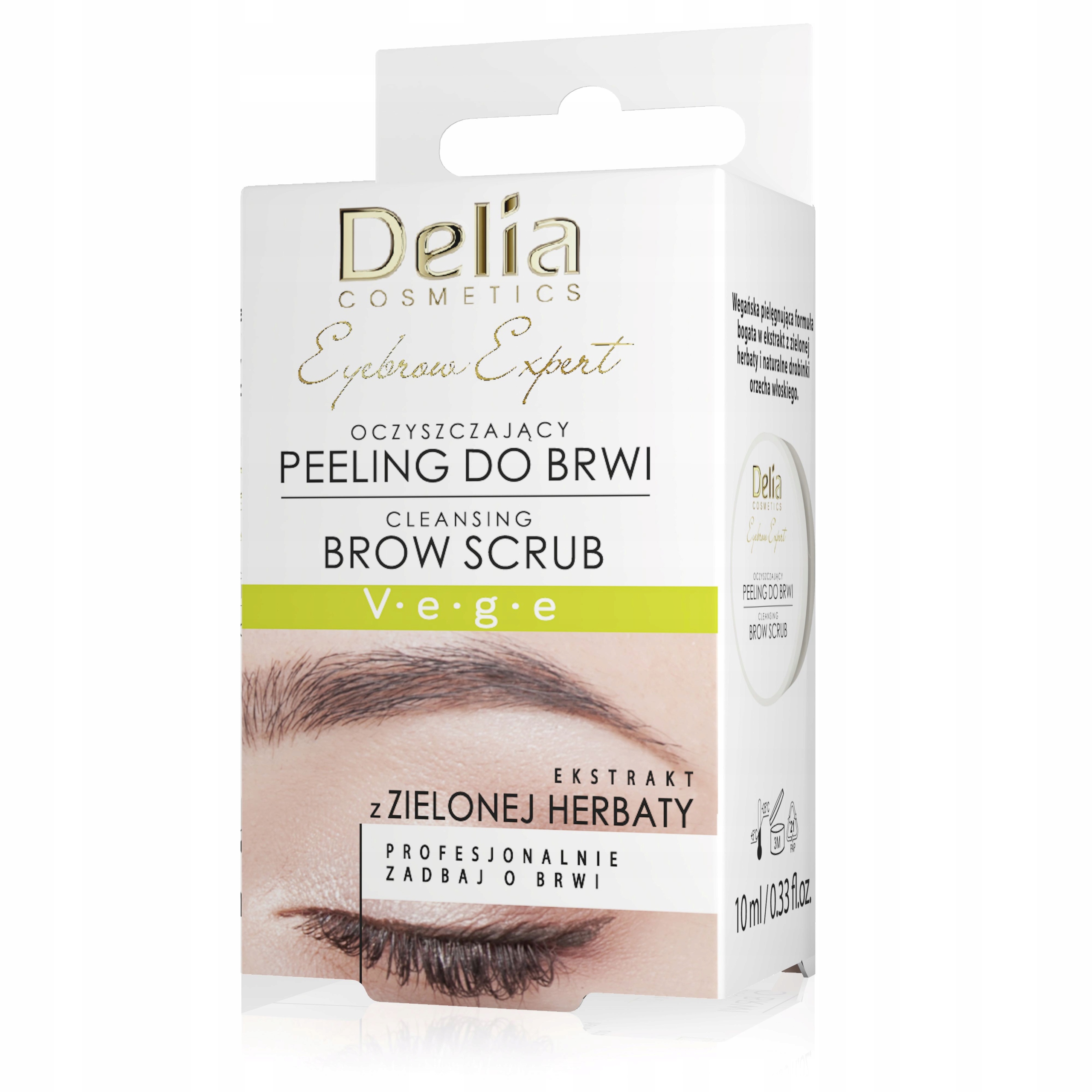 DELIA Nowość oczyszczający peeling do brwi, 10 ml