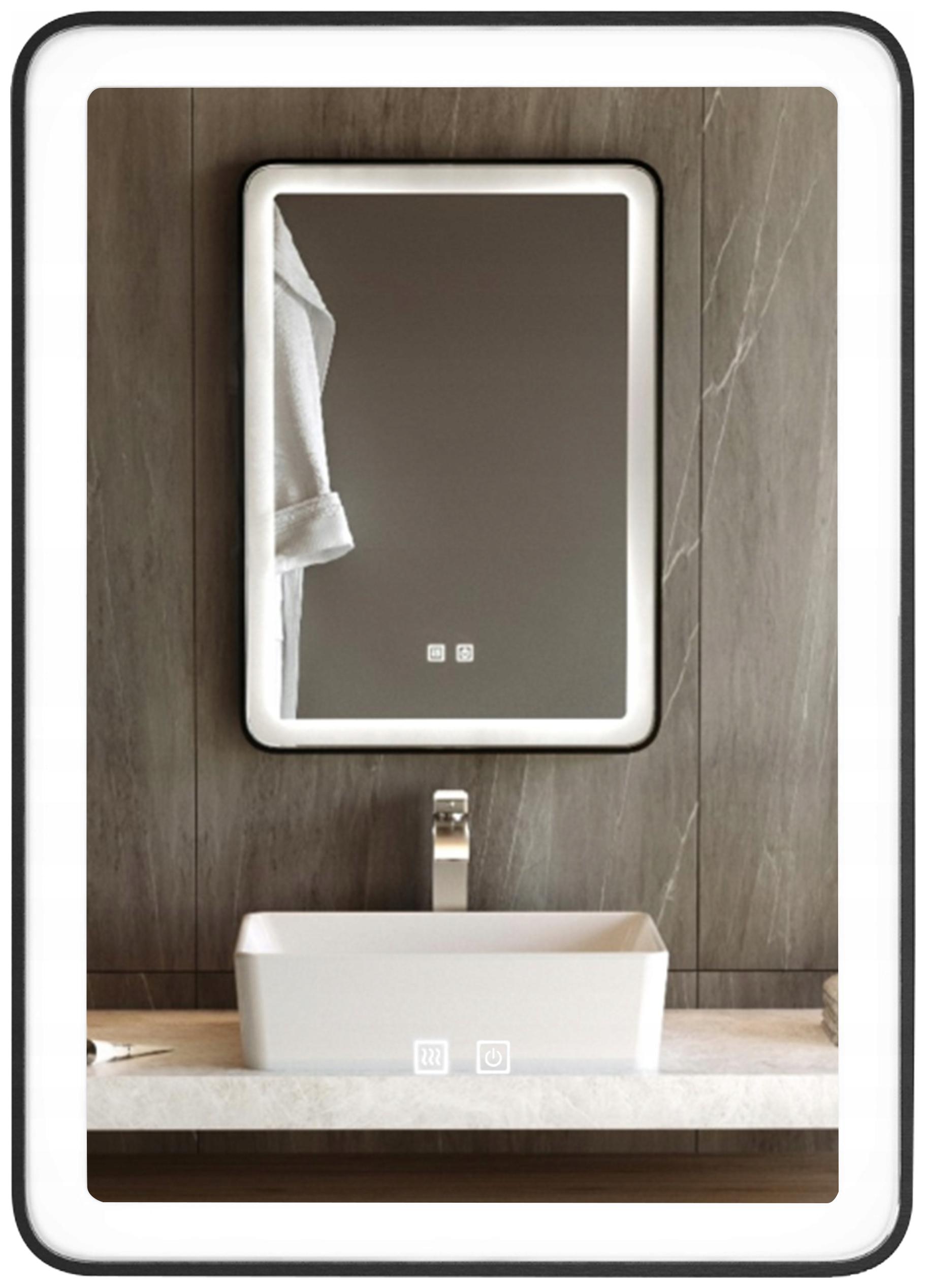 Obdĺžnikové energeticky úsporné Led podsvietené zrkadlo 50x70 Coma