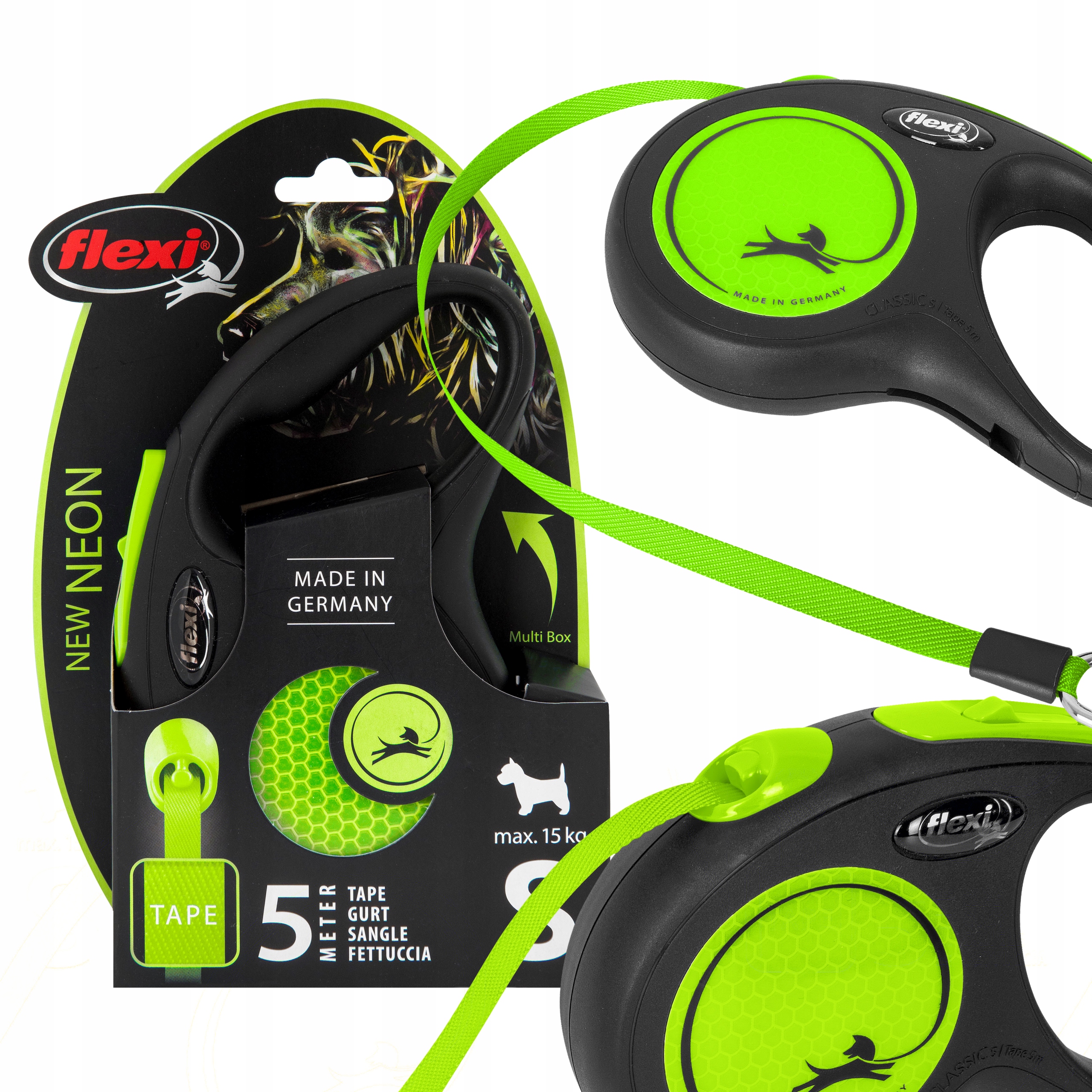 

Automatyczna Smycz Dla Małego Psa Do 15KG Taśma 5M