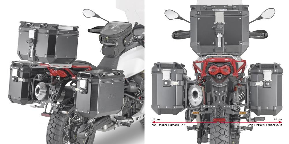 Rám bočných kufrov Givi One-fit Cam Moto Guzzi V85 Tt (19)