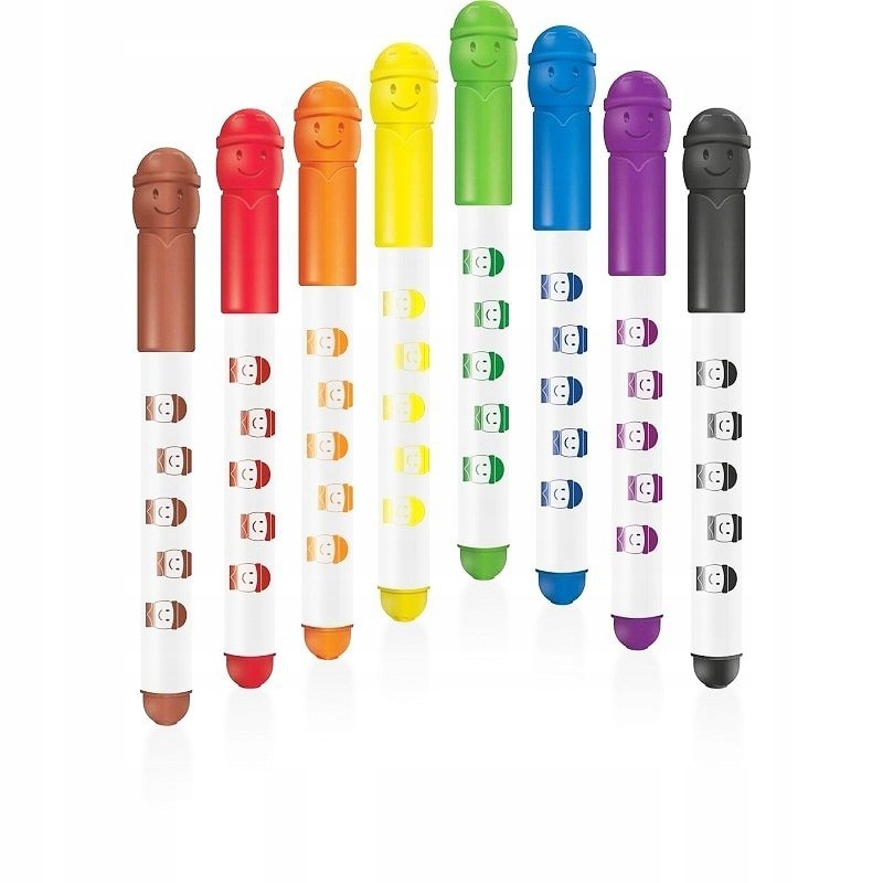 FLAMASTRY PISAKI ZMYWALNE BUŹKI COLORINO KIDS 8kol Płeć chłopcy dziewczynki