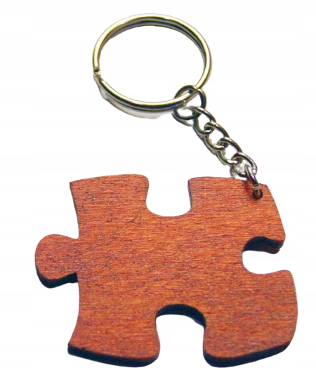 

Puzzel Breloczek ze sklejki mahoń drewniany