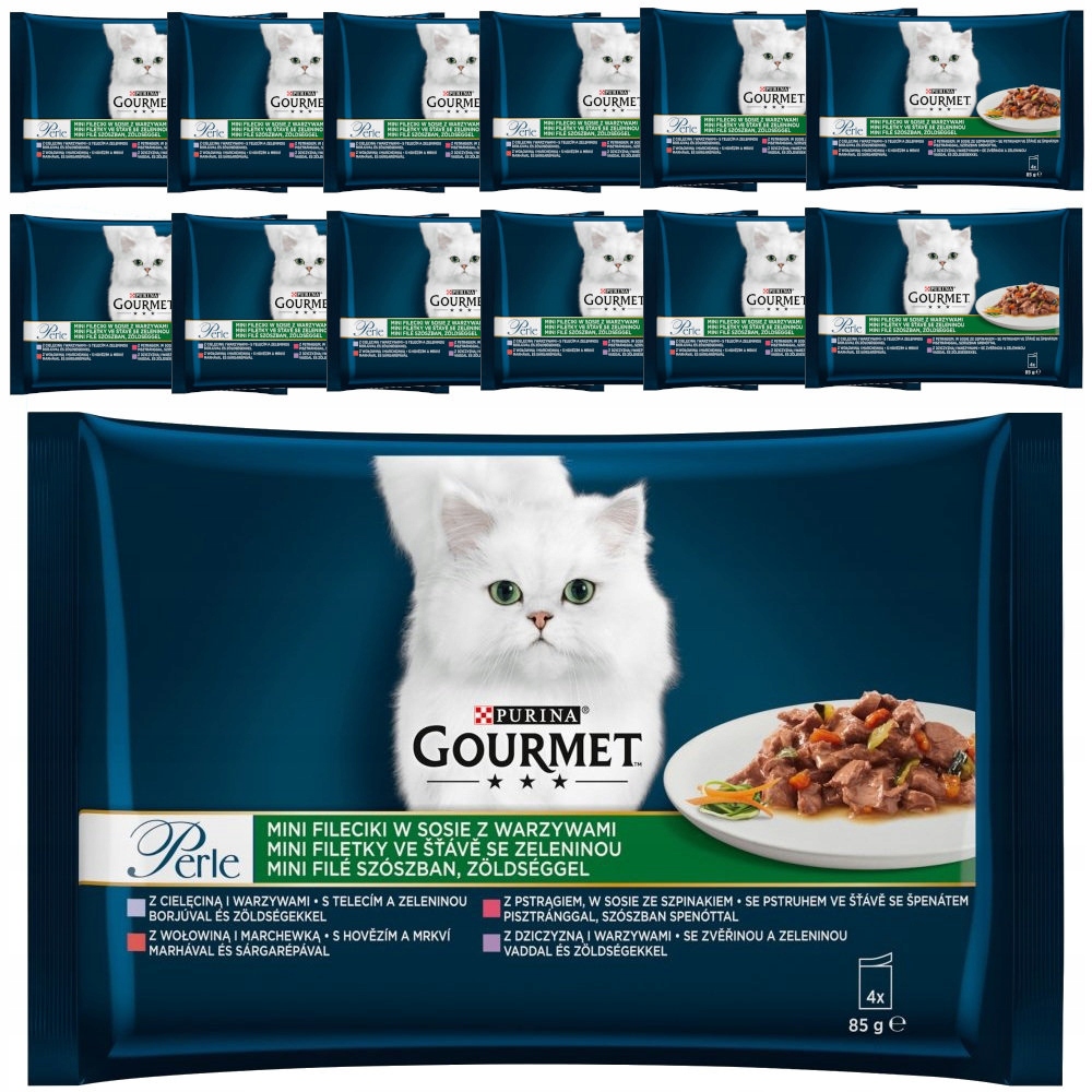 Gourmet Perle Filety W Sosie Dla Kota 52x85g