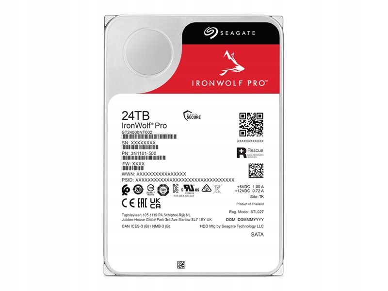 SEAGATE Ironwolf pro NAS (3.5'', 24TB, SATA 7200 obr./min) — 5