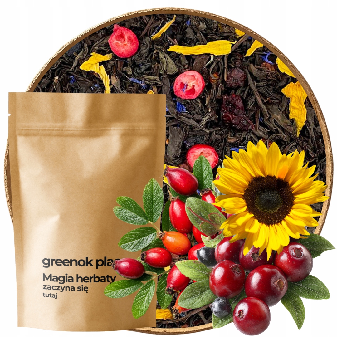 Levně Čaj černý Zimní 1000g Ceylon brusinky šípková růže aronie jeřabina