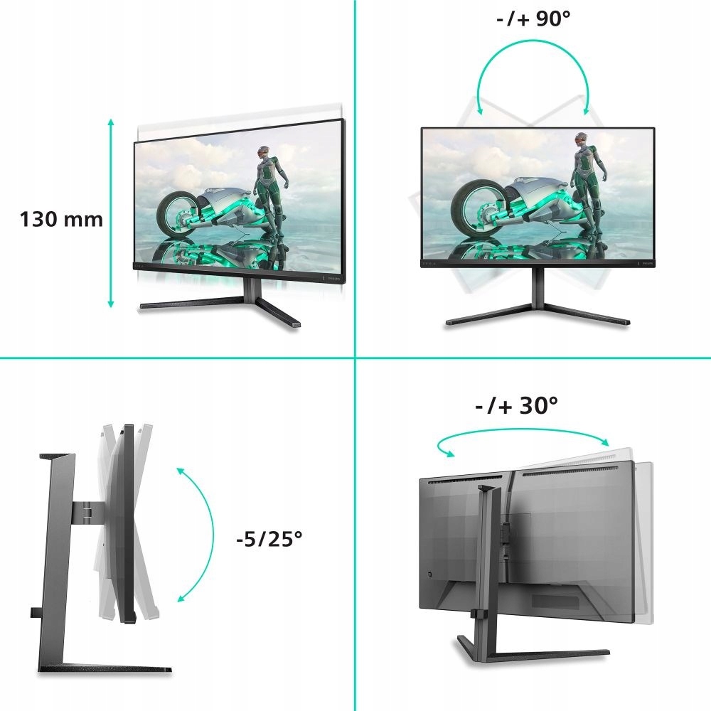 Philips Evnia/ 27M2N3800A/ 27"/ Ips/ 4K Uhd/ 320Hz/ 1ms/ Sivá/ 3R…